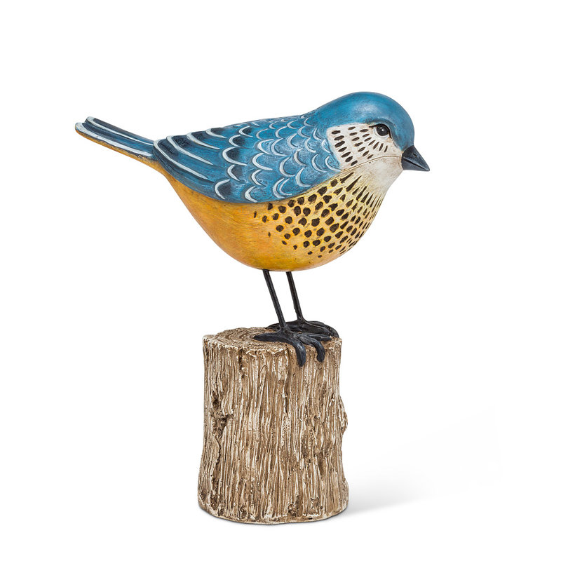 Huso Animals Figurines & Sculptures, Blue/Yellow
