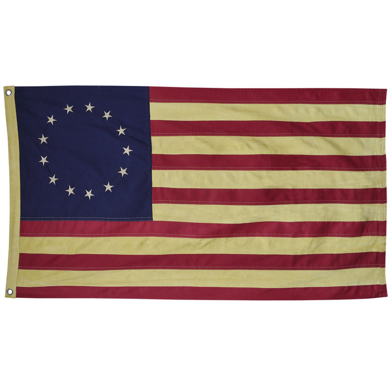 Drapeau Betsy Ross vieilli de 58 po