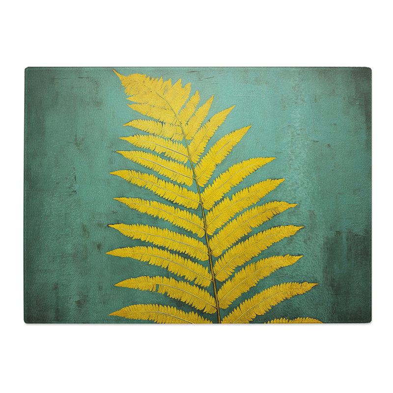 Fern Leaf Minimalism No.3  Glass Chopping Board