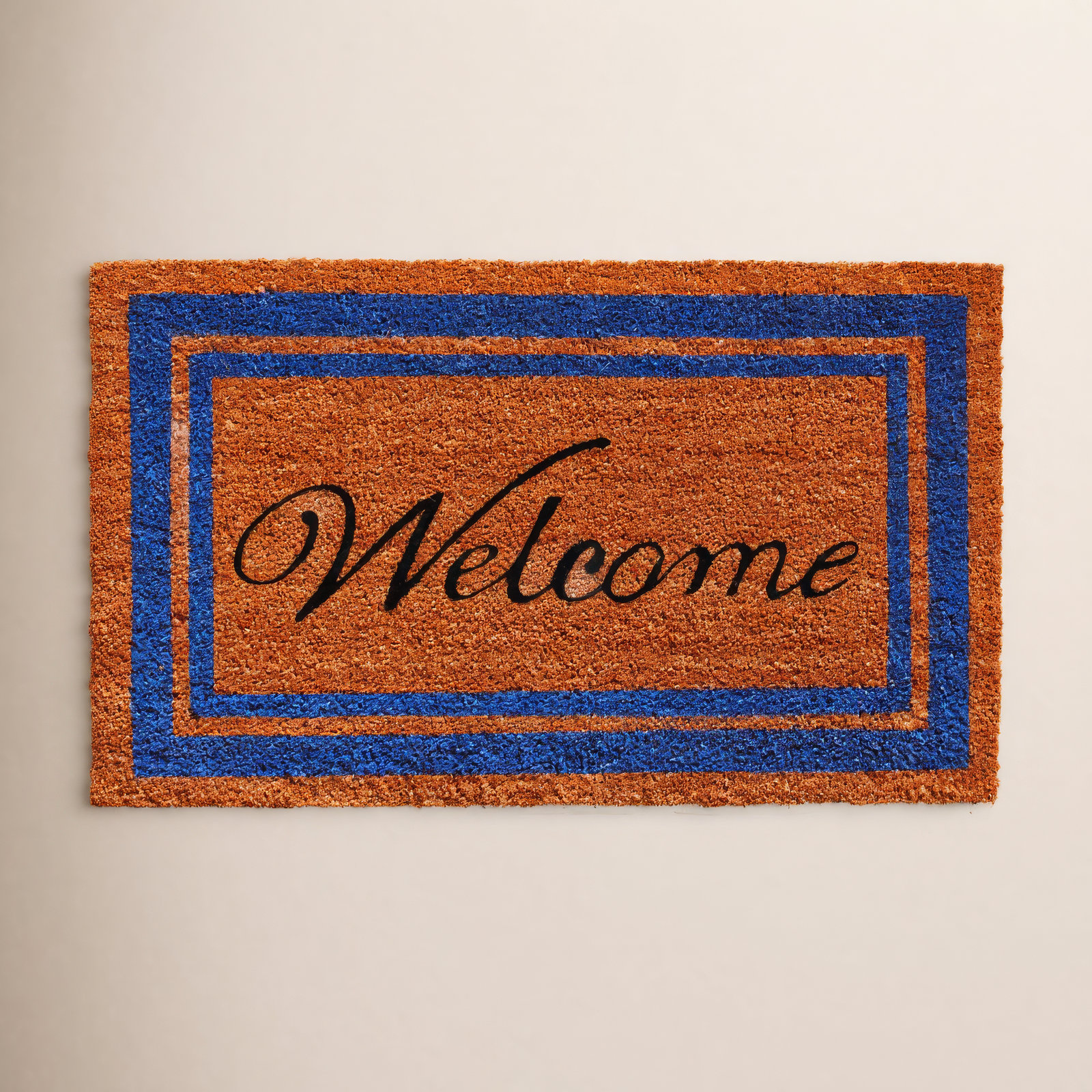 Stender Non-Slip Outdoor Doormat, Rectangle 2' x 3', Blue