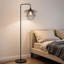  Lampe sur pied Orchid Downbridge, noire