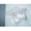 Wall Mounted Wine Glass Rack in Chrome