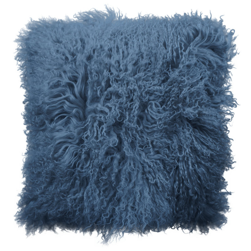 Simeon Square Throw Cushion, Vintage Blue