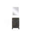 Meuble-lavabo simple 20 po X P 18 po P, comptoir en acrylique et Miroir