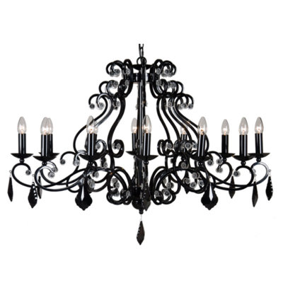 Montagnes 12 - Light Candle Chandelier