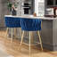 Kristyn Upholstered 25.6'' Counter Stool With Metal Frame-671595769