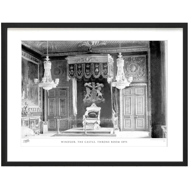 Windsor, The Castle, Throne Room 1895 by Francis Frith - Single Picture Frame Print, 60cm H x 80cm W x 2.3cm D