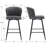 Upholstered Barstool With Footrest-105412415