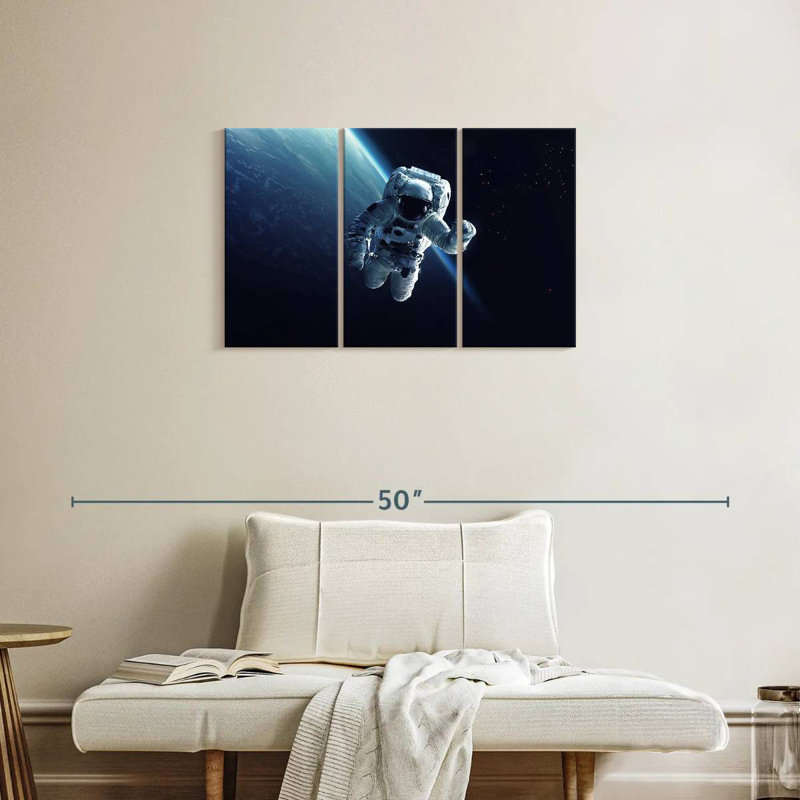 Oberle Astronaut Floating In Space, 20" H x 33" W