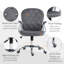 Home Office Chair, Button Tufted Desk Chair With Adjustable Height
