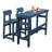 Simple and Modern HDPE Outdoor Bar Stool Adirondack Chair Set of 2-1962969910