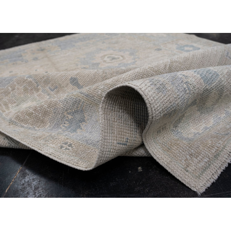 Milore One-of-a-Kind 5' X 7'1" 2010s Wool Area Rug Grey