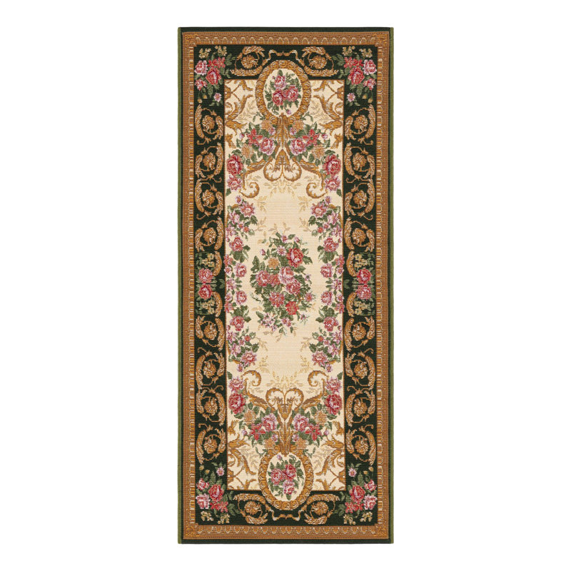 Indoor/Outdoor Traditional Area Rug, Runner 2' x 5'1"
