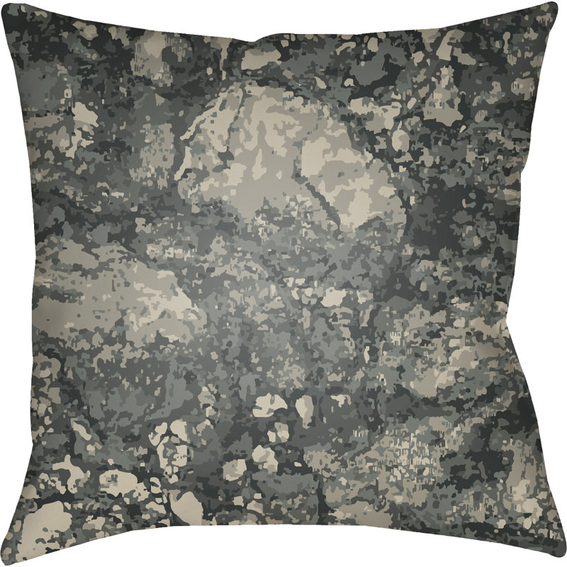 Textures Throw Pillow, 18" H x 18" W x 4" D, Brown