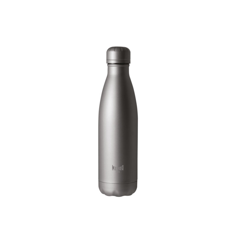 MEPRA BOB 16.9oz. Vacuum Insulated 18/10 Stainless Steel Thermic Bottle, Black Gold