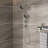 Brushed Nickel 5" Shower Head With Handheld And Adjustable Slide Bar - 5 Settings For Relaxing Bath Time Dual Modes Customized Bathing Experience