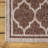 Hague Moroccan Trellis Textured Weave Espresso/Taupe Indoor/Outdoor Rug-599480611