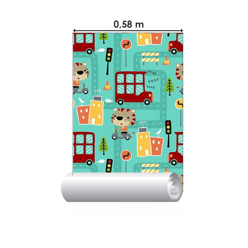 Rouleau de papier peint adhésif L 126 po x l 24 po