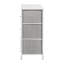 Commode de rangement verticale à 3 tiroirs avec plateau en bois et tiroirs en tissu Colne-61763966