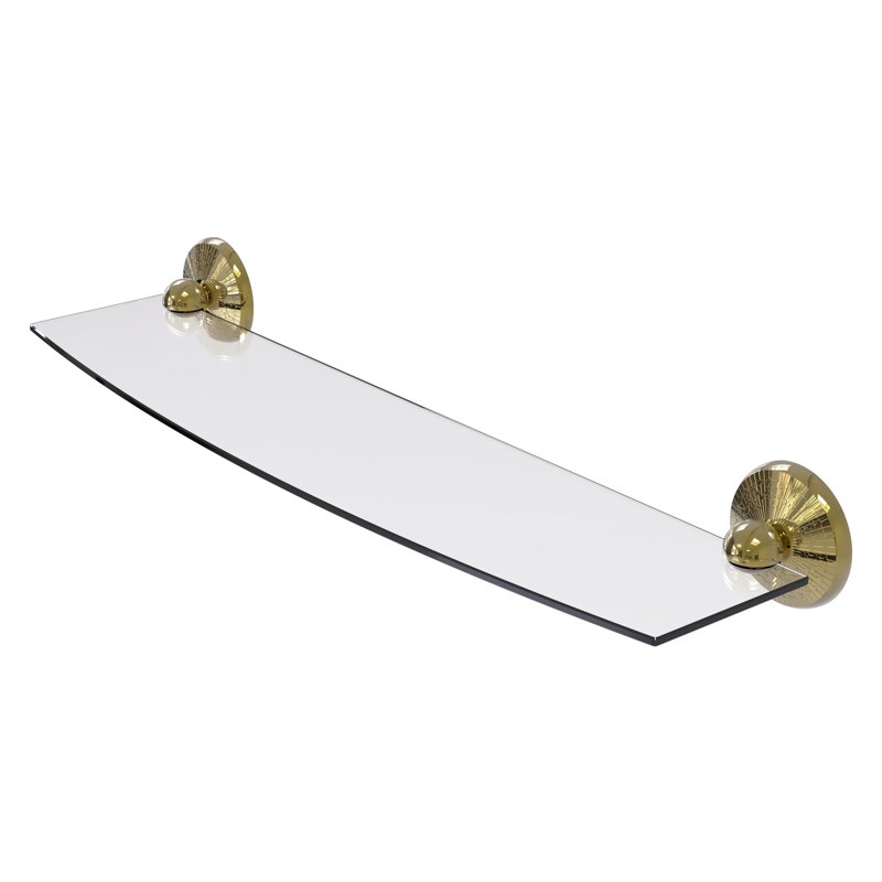 Tilney Bracket Shelf, 24", Unlacquered Brass