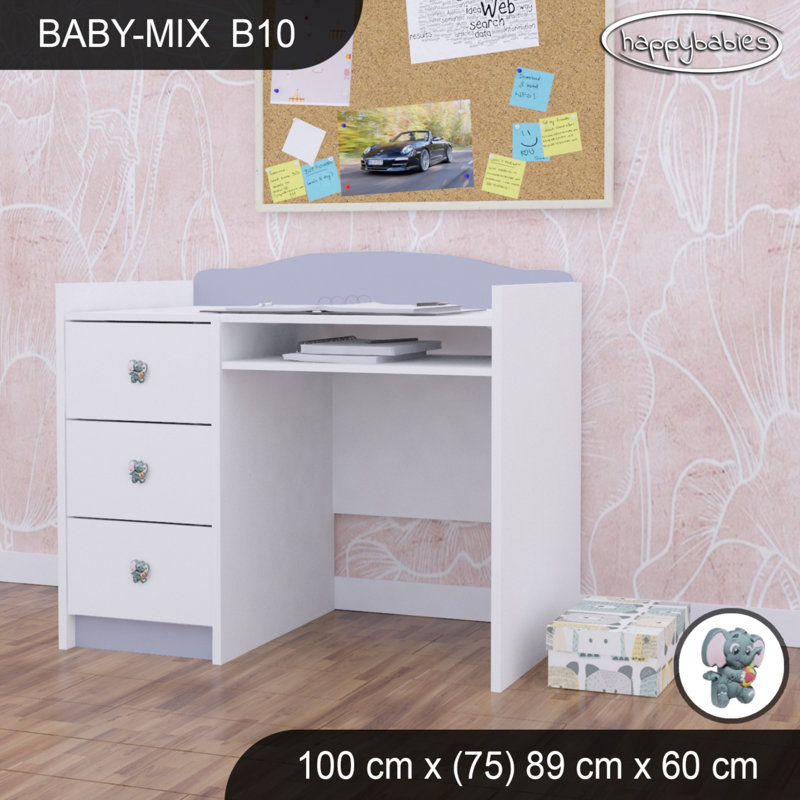 100cm Computer Desk, Gray