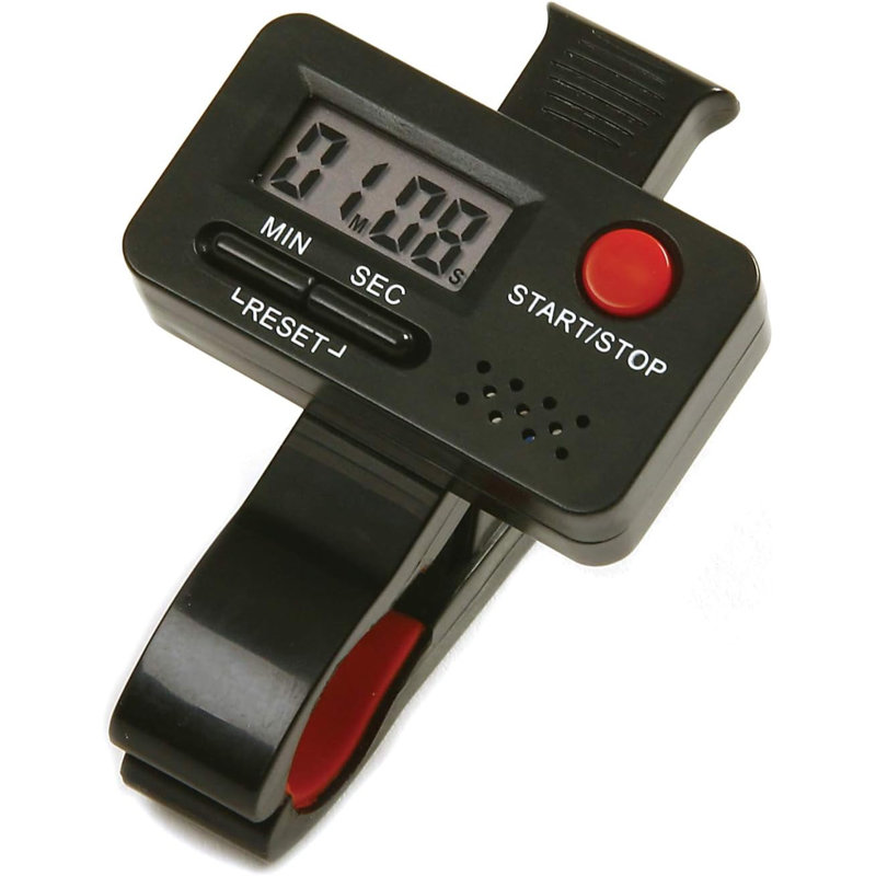 Norpro 1493 Black Digital Clip-On 99 Minute Cooking Timer - Plastic Body