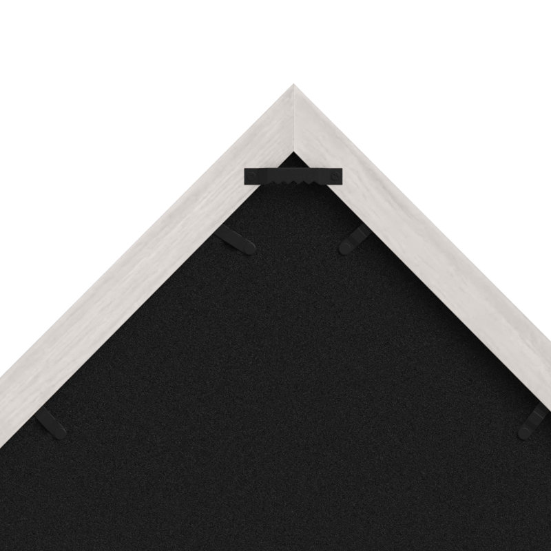 Drapeau Sheehan en bois massif pour drapeau 9,5 x 5, Blanc délavé