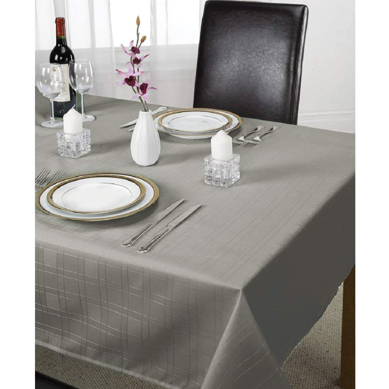 Solid Colour Tablecloth, 60cm W x 84cm L, Silver