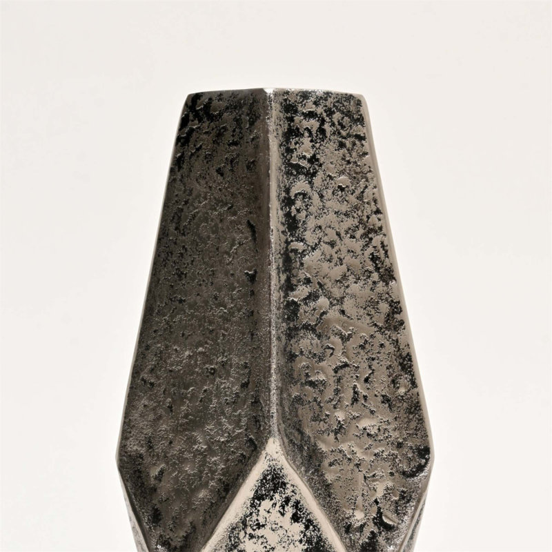 Vases décoratifs en nickel antique en aluminium - ensemble de 3 pour des décorations de table élégantes et une décoration polyvalente