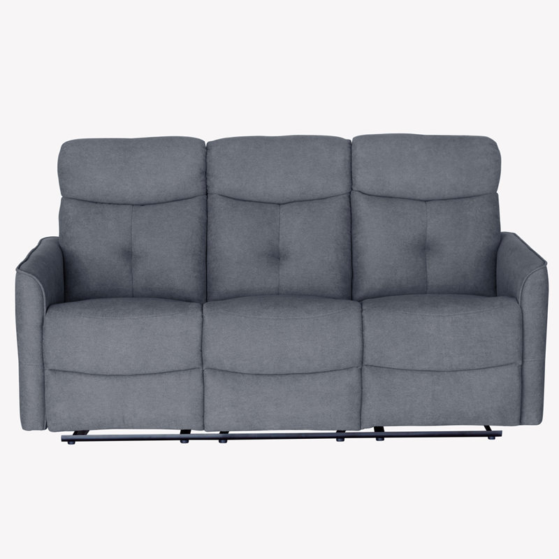 Meris 3 Seater Reclining Sofa, Grey