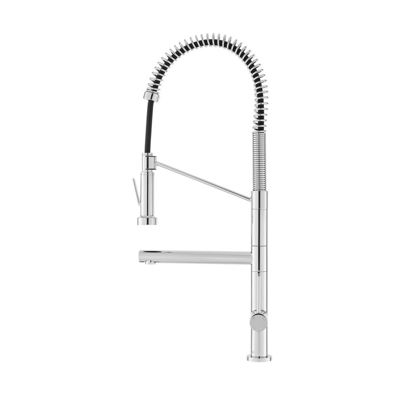 Nouvet Novuet Single Handle, Pull-Down Kitchen Faucet with Pot Filler, Chrome