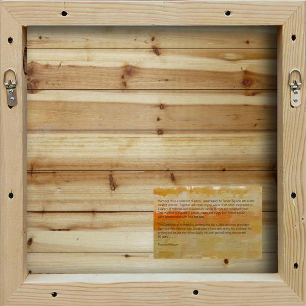 No Frame Print on Wood, 61cm H x 61cm W