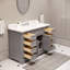 Derby 48" Single Sink Bathroom Vanity Set with Mirror-470221355