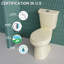 Toilette haute compacte 17 po ADA 17 po pour personnes âgées, tornade double 1,1 / 1,6 GPF, carte 1000g, os-113948126