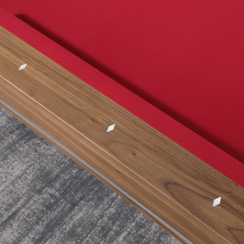 Valencia Playcraft Valencia 8' Slate Pool Table with Professional Installation Included, Red, No