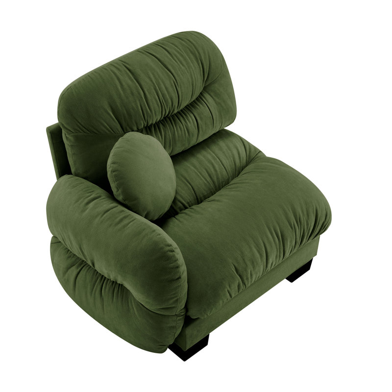 Canapé Flora en chenille LSF - Vert
