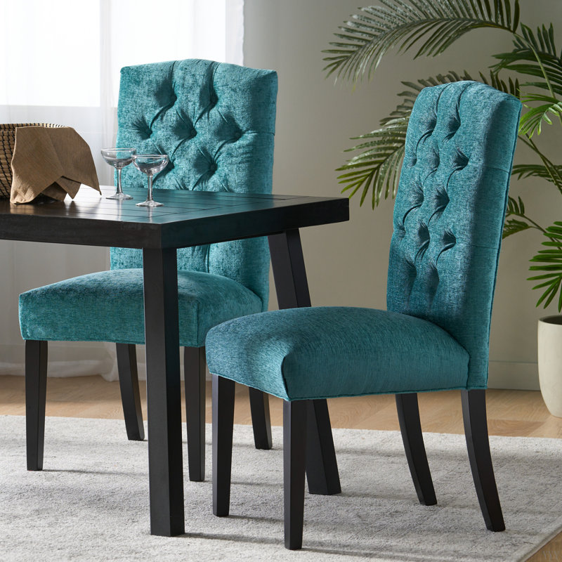 Chaises de salle à manger capitonnées Harriet KD MP2 (ensemble de 2), Vert