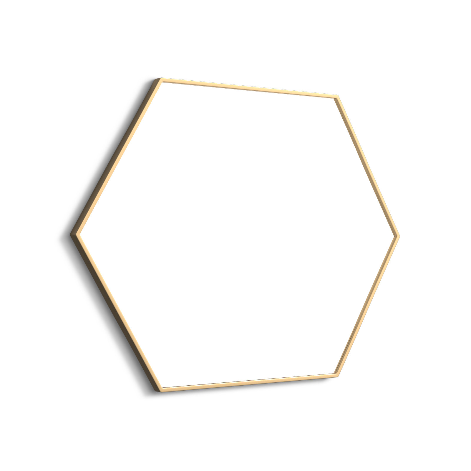 Sabine Accent Mirror, Brass, 40" H x 30" W