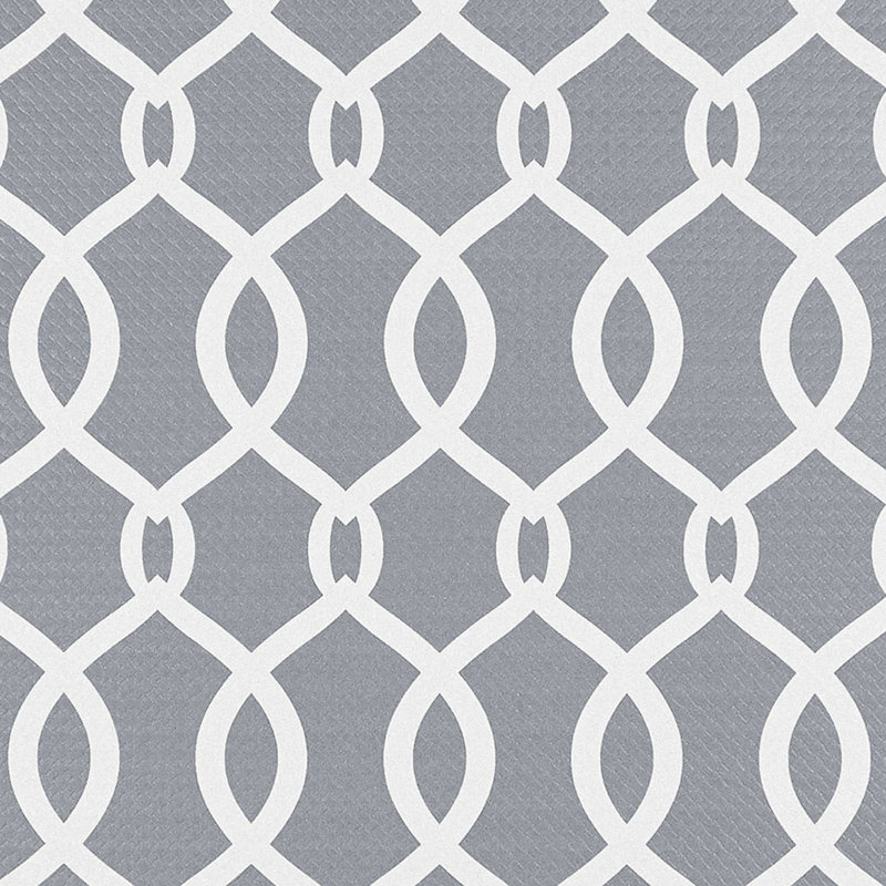 Cozy Living Kochi Lattice Anti-Fatigue Mat, Gray, Runner 1'5.5" x 4'7"