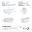 Baignoire autoportante 63 po en acrylique, baignoire profonde ovale avec bonde escamotable centrale et baignoire autoportante contemporaine à débordement intégrée pour le spa de la salle de bain ou la maison, blanc brillant