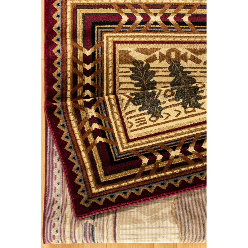 Tapis rouge en polypropylène 2 pi x 3 pi, teinture pour décoration d'intérieur X 3 po en polypropylène, élégance