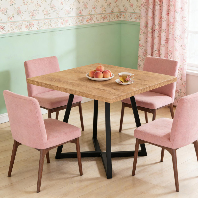 Bureau d'ordinateur carré, table de salle à manger, petite table de conférence