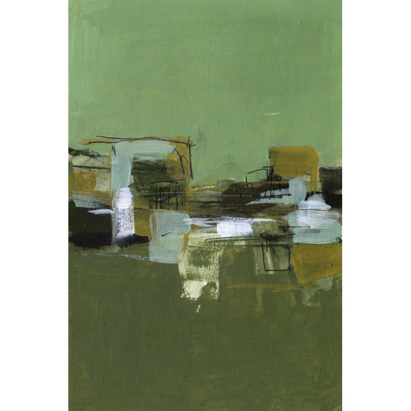 Village abstrait II, H 30 po x l 20 po x P 1,25 po