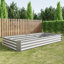 Lit surélevé en métal pour jardin - 7,6 x 3,7 x 0,98 pi, revêtement rouille, encourage la croissance des plantes 7,6 x 3,7 x 0,98 pi-631222931