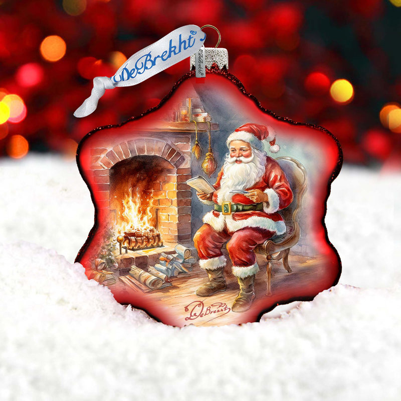 4'' Glass Hanging Figurine Ornament