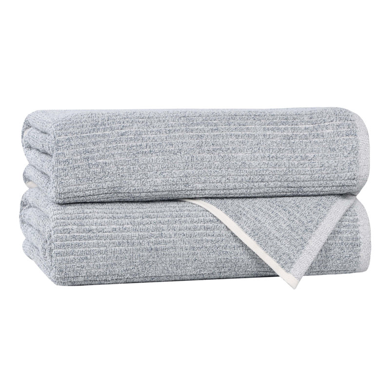 Serviettes de bain Destin, Bleu denim