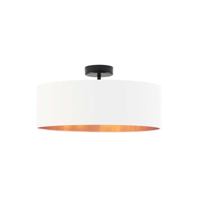 Sunburg Fabric Semi Flush Mount