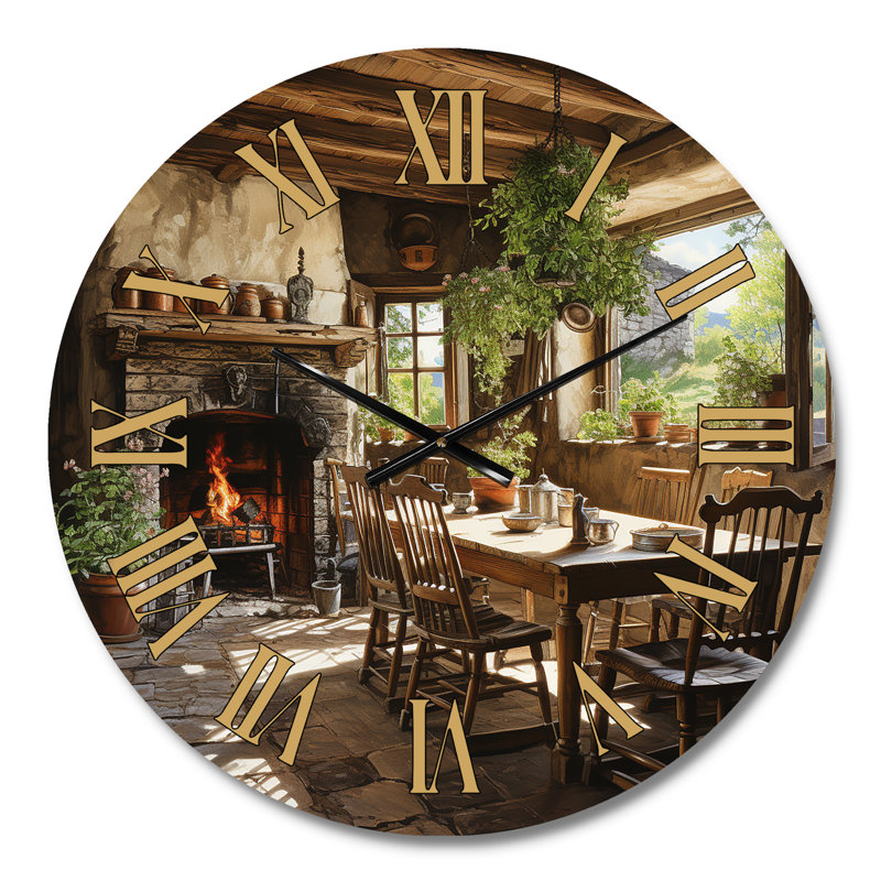 Horloge murale Farmhouse, Médium