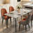 Annagh Stone Top Metal Base Dining Table-268854963-268854966