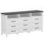 Commode 9 tiroirs l 63 po avec lumière DEL